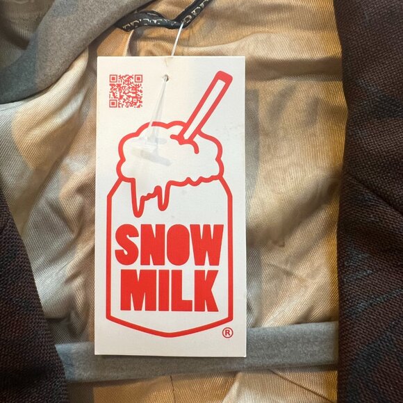 Snowmilk Streetwear Brown Blazer Painted w/Original Snowmilk Design - Picture 7 of 15